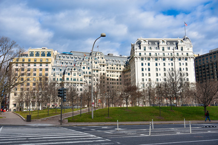 街道查看建筑物华盛顿市.美国,华盛顿特区照片