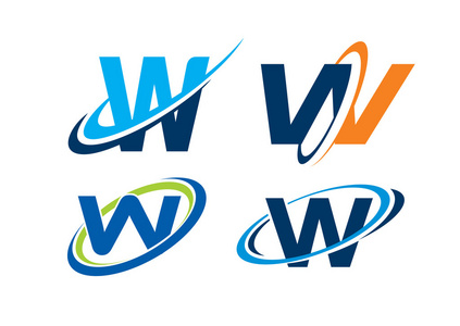 字母 / 字母 w插画