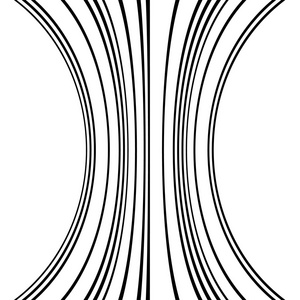 长城线条灰度图图片