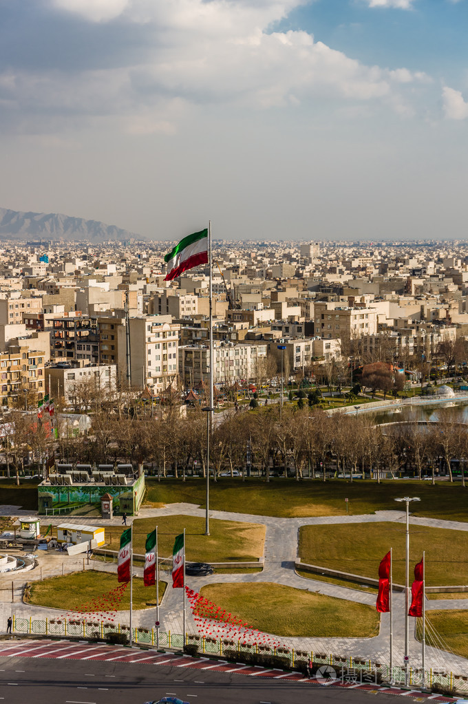德黑兰的城市天际线
