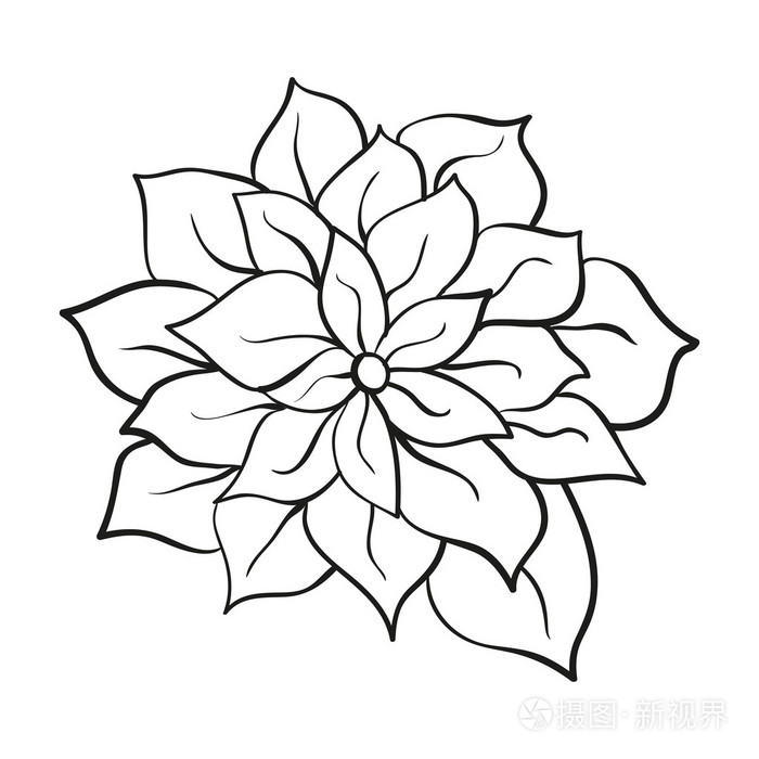 花白色背景上的微妙光轮廓插画-正版商用图片1pp3h6-摄图新视界