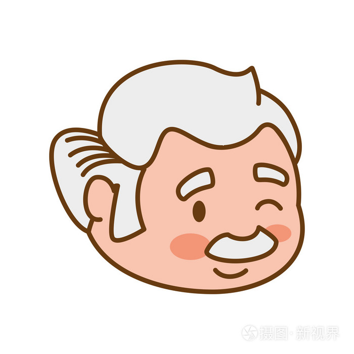 祖父老人男人男性图标矢量图形