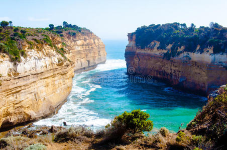海岸线 支柱 澳大利亚 砂岩 国家的 石灰石 海洋 澳大利亚人