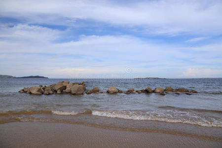 福州 海滨 天空 暗礁 悬崖 级联 海滩 平潭 风景 岩石