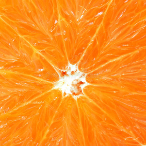 多汁新鲜橘子的背景。