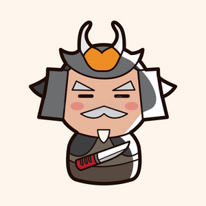 武士卡通片图片
