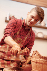 制造业 艺术家 艺术品 陶瓷 形式 人类 艺术 手工 模具