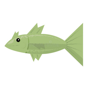 青鱼插画-青鱼手绘-青鱼卡通图-摄图新视界