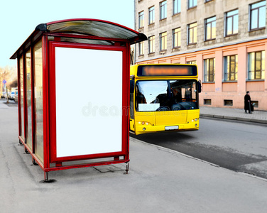 头灯 公共汽车 天蓬 城市 行业 矩形 盖特 广告牌 反射
