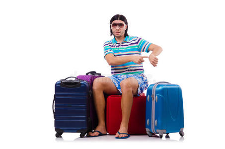 日程安排 离开 行李箱 袋子 总和 公文包 手提箱 等待