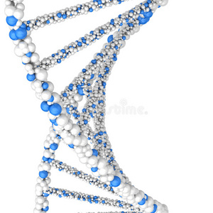 特写dna双螺旋分子和