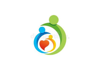 family，parent，kid，heart，logo，parenting，care，circle，health，educat