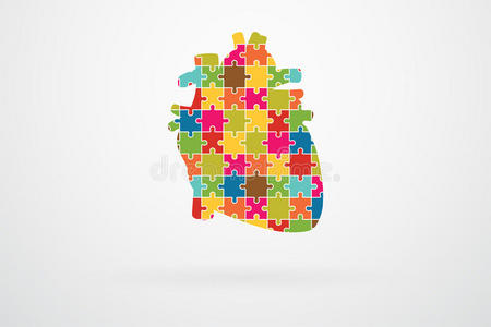 身体 左边 冠状动脉 心脏病学 偶像 医疗保健 拼图 中庭