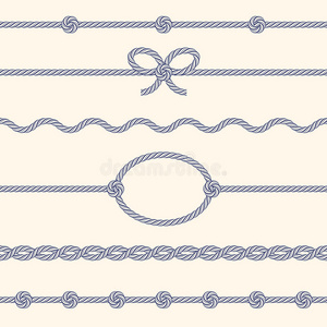 绳索边框组照片