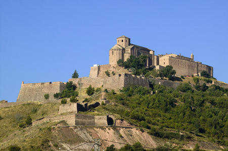 西班牙 西班牙语 堡垒 外部 小山 旅游业 防御工事 城堡
