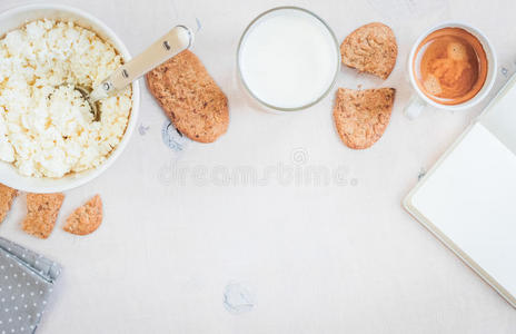 食物 奶酪 能量 谷类食品 特写镜头 框架 自制 甜点 饮食