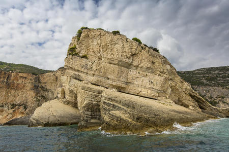 场景 风景 洞穴 悬崖 岩石 美丽的 全景图 假日 海肖