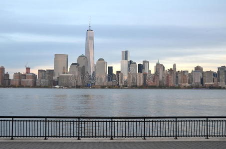 纽约曼哈顿市中心的城市景观景观。