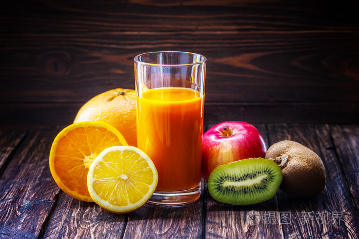 苹果橙子柠檬果汁
