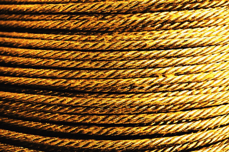 金线缠绕金属丝绳用背景照片