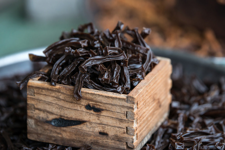 韩国传统食品干橡子果冻照片