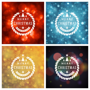 圣诞节排版问候卡设计方案集图片