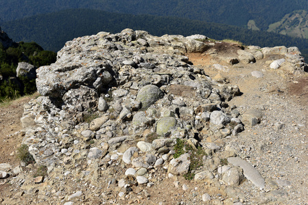 ruttless碎屑岩,碎屑和鹅卵石的砾岩纹理照片