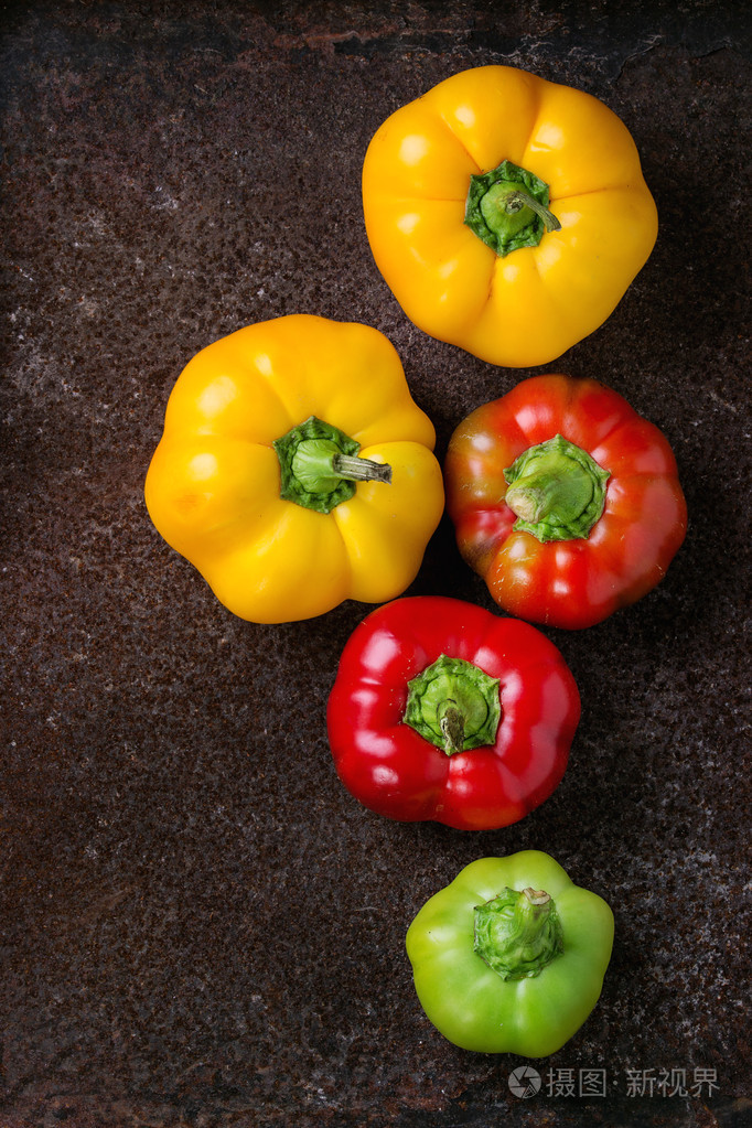 各种规格的彩色辣椒辣椒