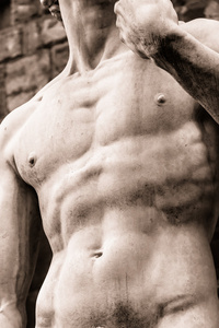 米开朗基罗的大卫雕塑图片