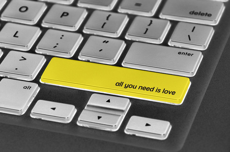 键盘按钮文字所有你需要是爱图片