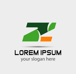 z字母彩色徽标字母 z 标志图标设计模板元素.矢量彩色符号照片