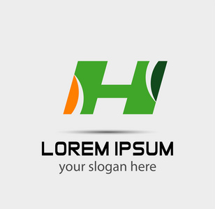 字母 h logo 图标设计模板元素照片