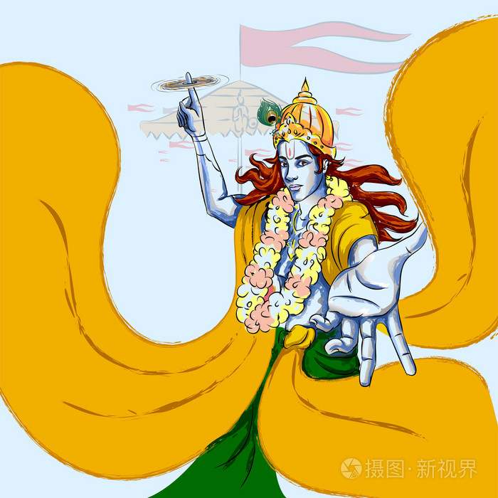 主奎师那印度神建摩斯达密春节放假