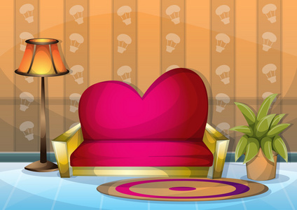 房间卡通室内图图片