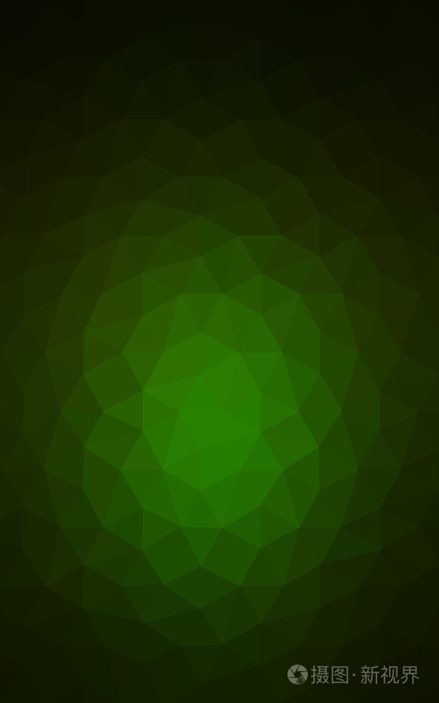 暗绿色的多边形设计模式三角形和梯度的折纸样式组成的