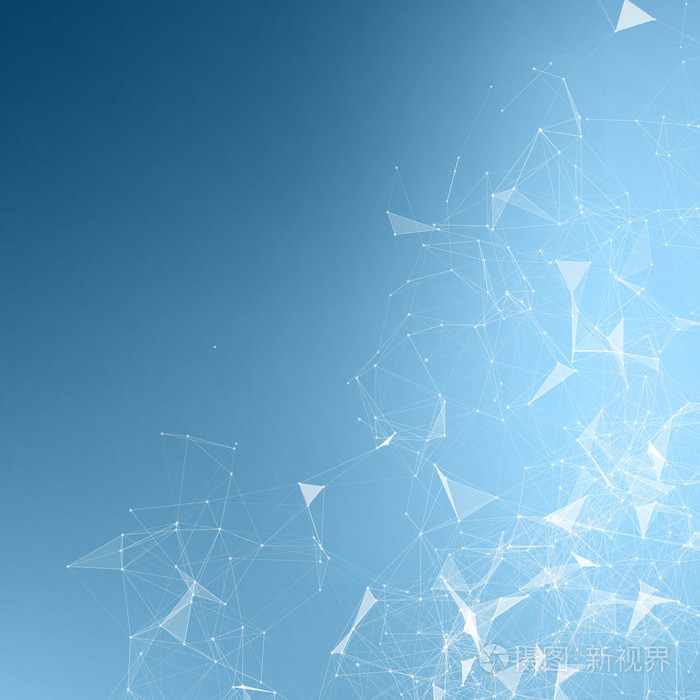 抽象的三维数据可视化背景