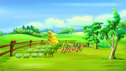 菜园图图片-菜园图素材-菜园图插画-摄图新视界