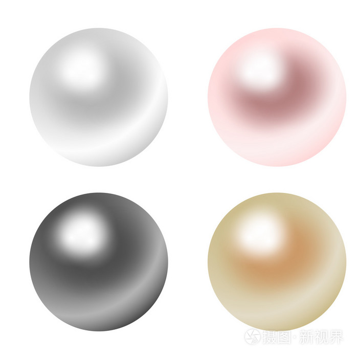 设置的颜色珍珠插画-正版商用图片1q0dxo-摄图新视界