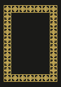 罗马风格黑色黄金装饰装饰画框图片