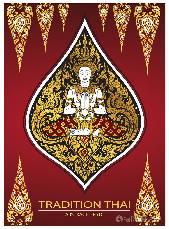 涵盖传统泰国佛珠宝设置