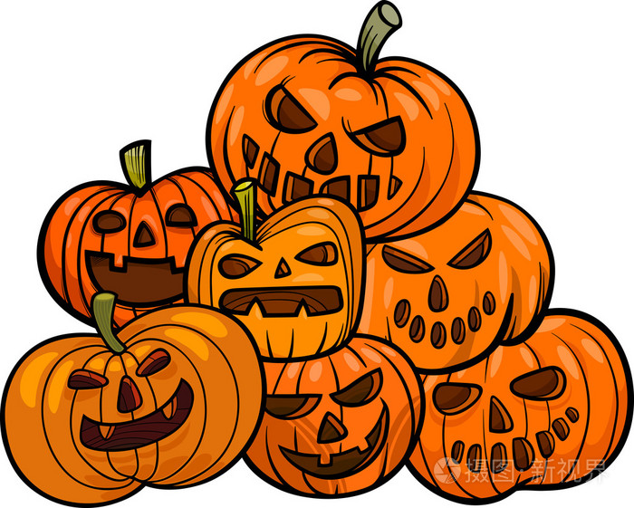 卡通万圣节南瓜