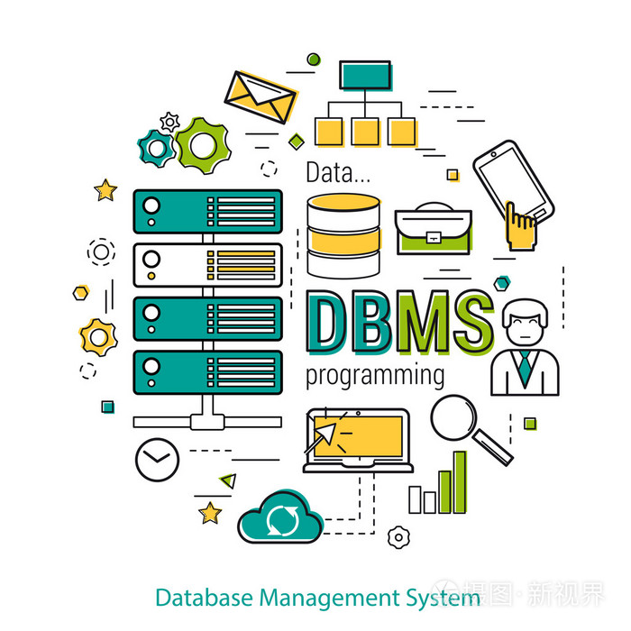 dbms-线艺术概念