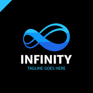 无限无限符号图标或徽标设计模板.企业品牌形象照片
