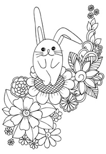 动物兔涂鸦绘图图片-动物兔涂鸦绘图素材-动物兔涂鸦绘图插画-摄图新