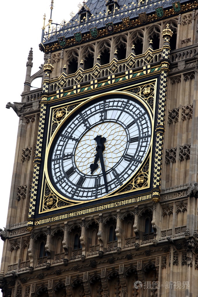 大本钟伦敦哥特式建筑英国的时钟