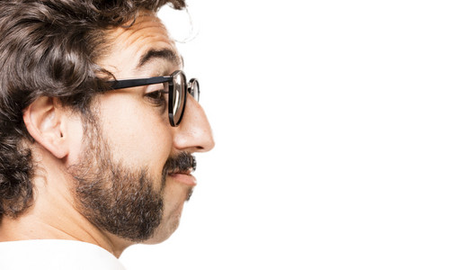 侧脸外国女图片