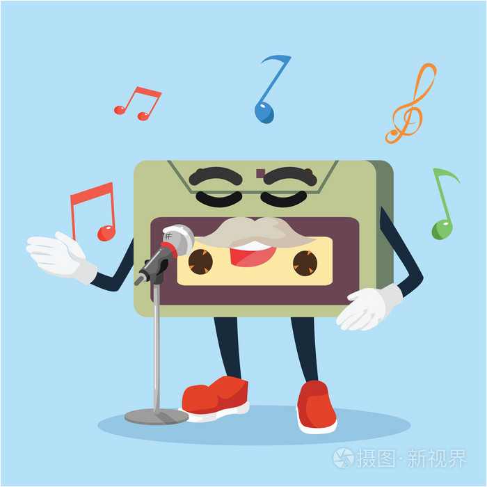 老录音磁带唱歌