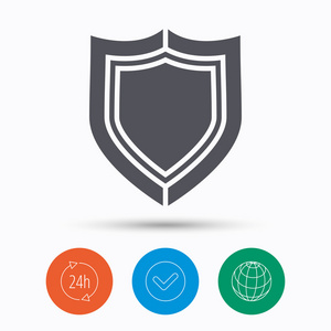 盾牌保护图标防御设备标志