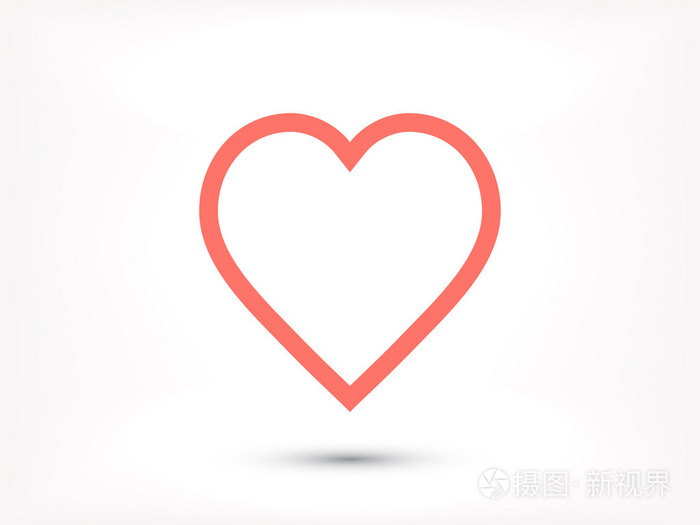 心的象征,标志图标图标