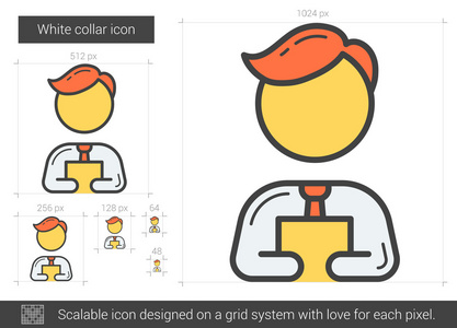 白领线图标图片